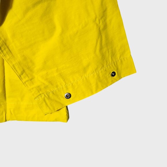 Eileen Fisher Hooded Jacket XL Yellow Drawstring Zip Up Lightweight Minimalist - Picture 10 of 16